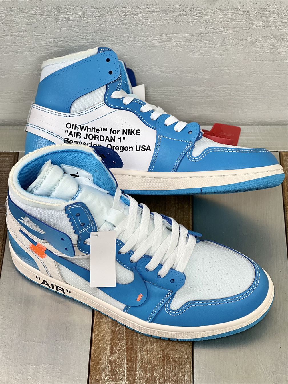 AIR JORDAN 1 RETRO HIGH OFF-WHITE UNIVERSITY BLUE - OFW031