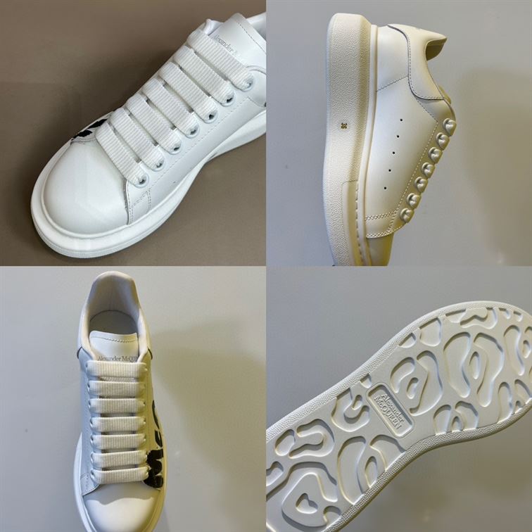 ALEXANDER MCQUEEN GRAFFITI OVERSIZED SNEAKER IN WHITE - ALD020