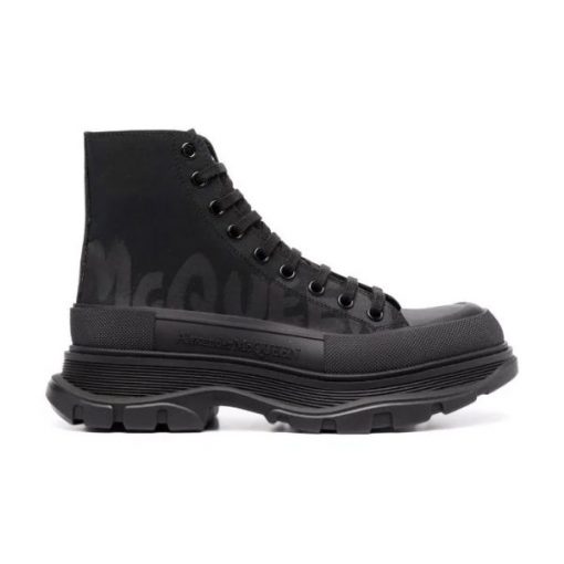 ALEXANDER MCQUEEN GRAFFITI TREAD SLICK HIGH-TOP SNEAKERS - ALD034