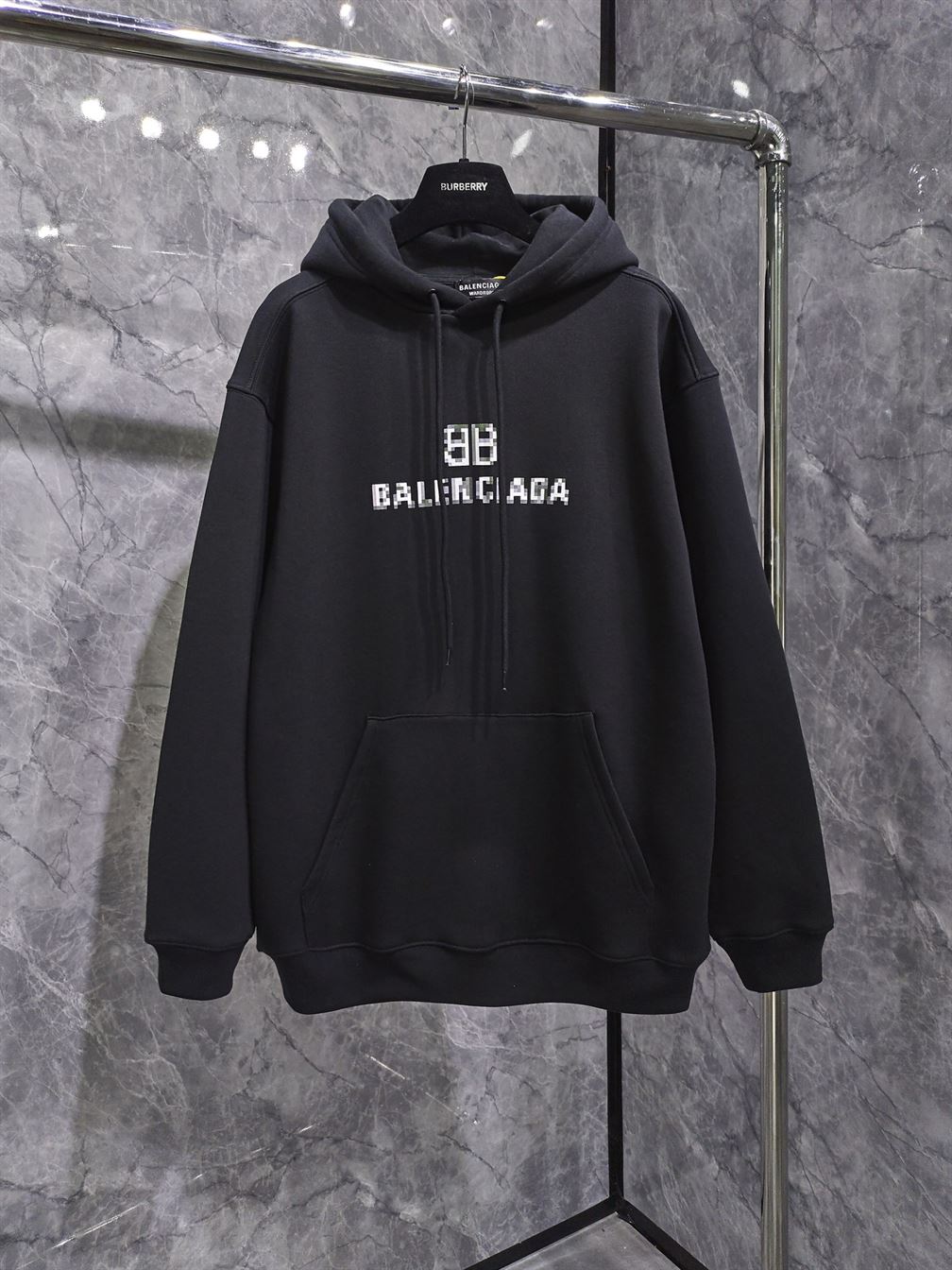 BALENCIAGA BB LOGO HOODIE - BH013