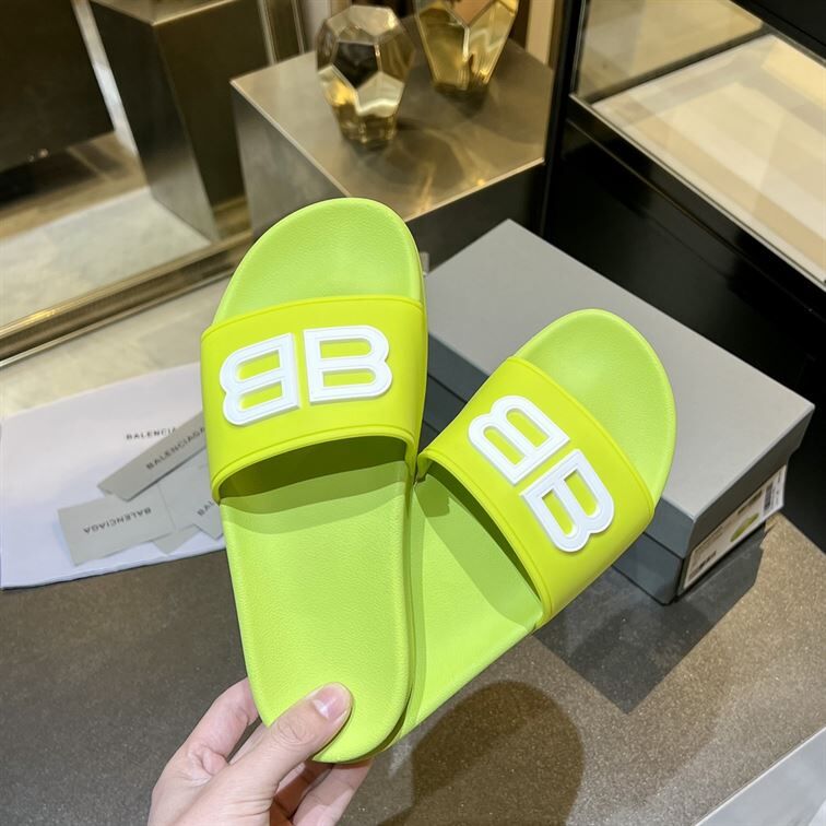 BALENCIAGA BB POOL SLIDE SANDALS - BBD012