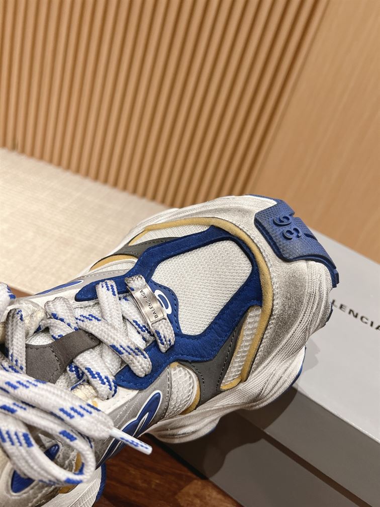 BALENCIAGA CARGO SNEAKER WHITE BLUE - BLA095