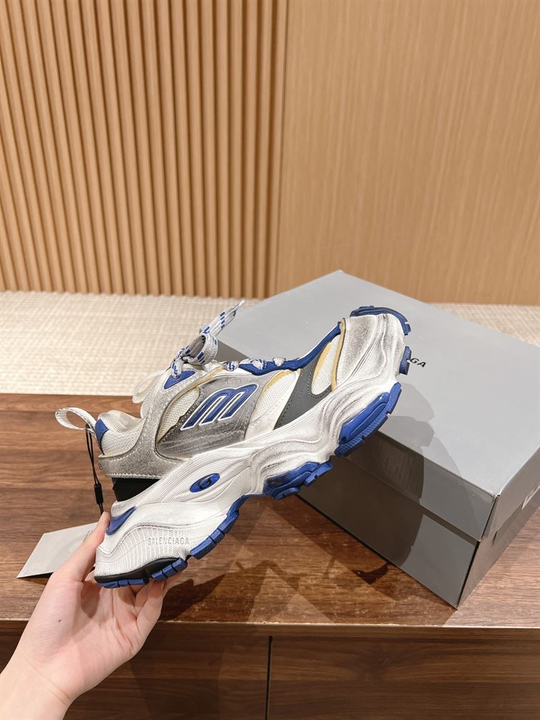 BALENCIAGA CARGO SNEAKER WHITE BLUE - BLA095