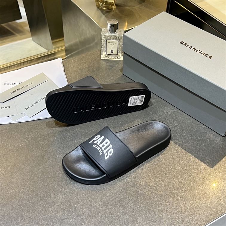 BALENCIAGA CITIES PARIS POOL SLIDE SANDAL - BBD005