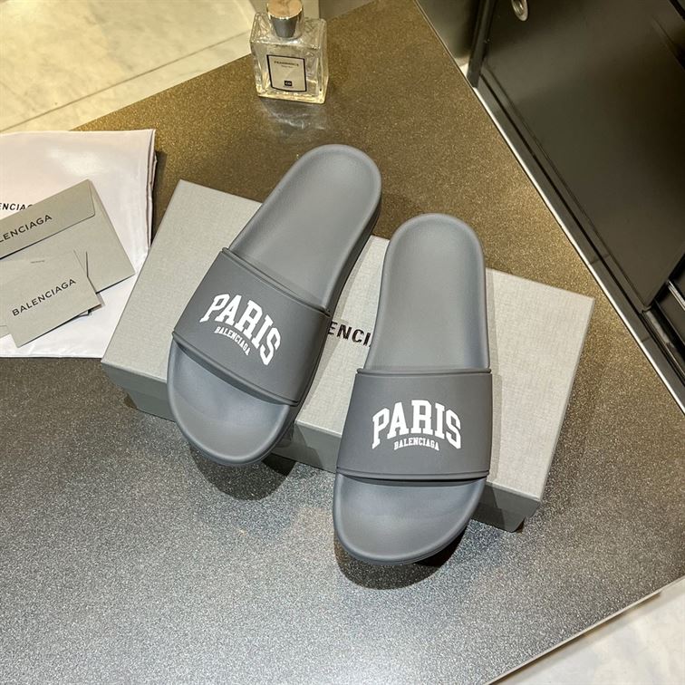 BALENCIAGA CITIES PARIS POOL SLIDE SANDAL - BBD008
