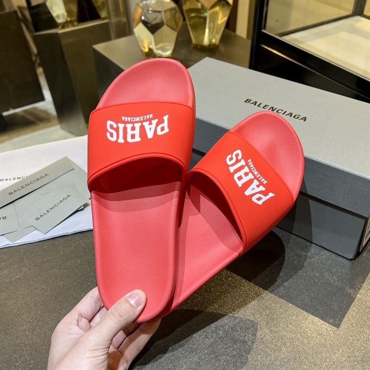 BALENCIAGA CITIES PARIS POOL SLIDE SANDAL - BBD009