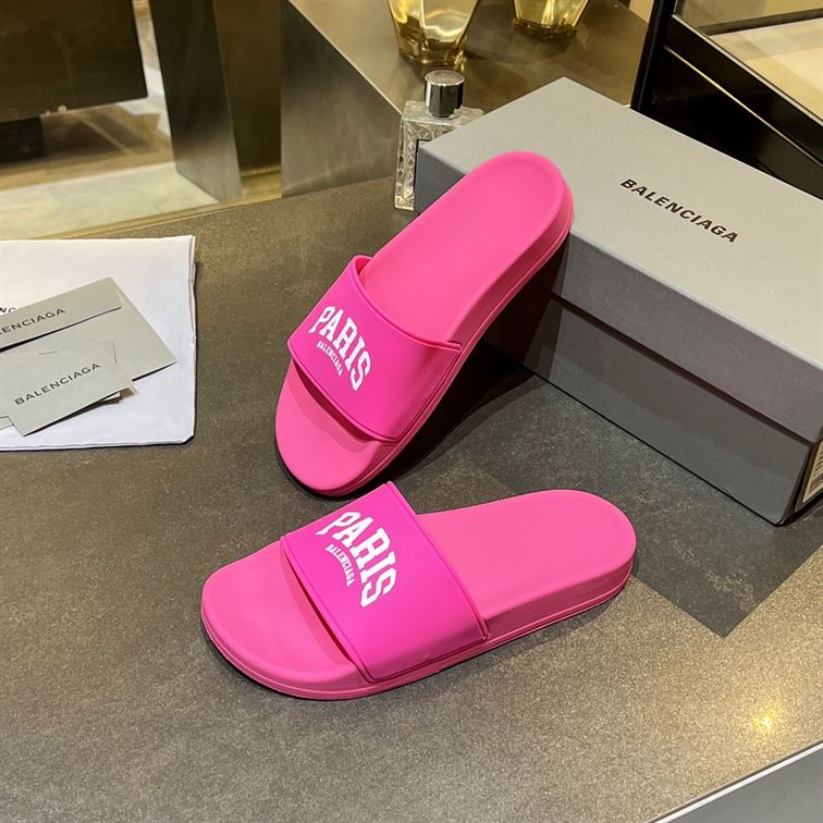 BALENCIAGA CITIES PARIS POOL SLIDE SANDAL - BBD010