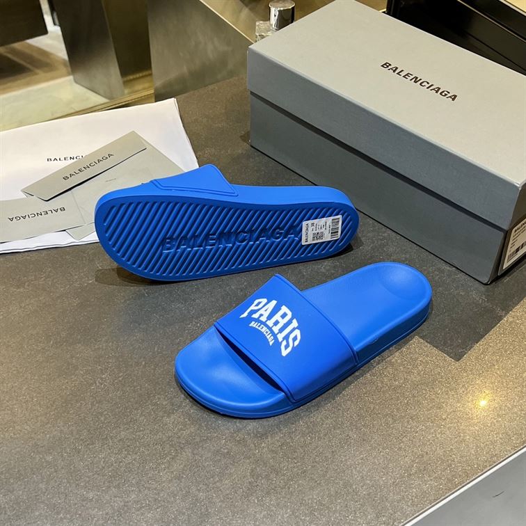 BALENCIAGA CITIES PARIS POOL SLIDE SANDAL - BBD011