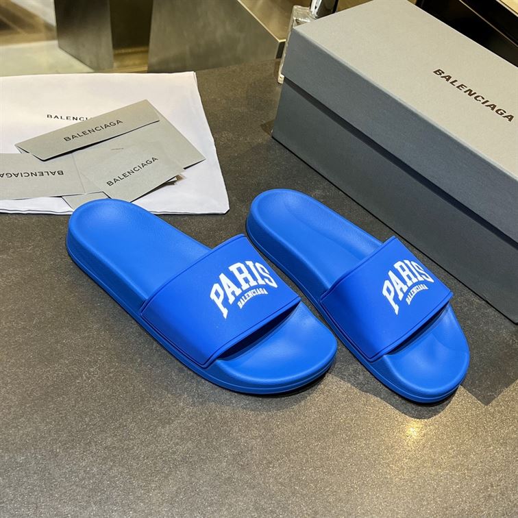 BALENCIAGA CITIES PARIS POOL SLIDE SANDAL - BBD011