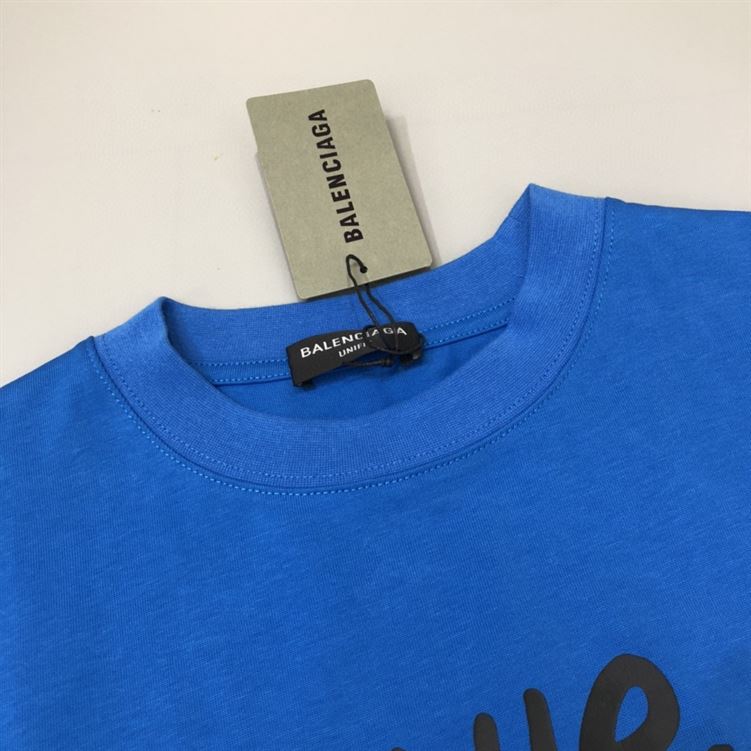 BALENCIAGA MEN'S THE SIMPSONS TM 20TH TELEVISION T-SHIRT OVERSIZED IN INDIGO - BAS006