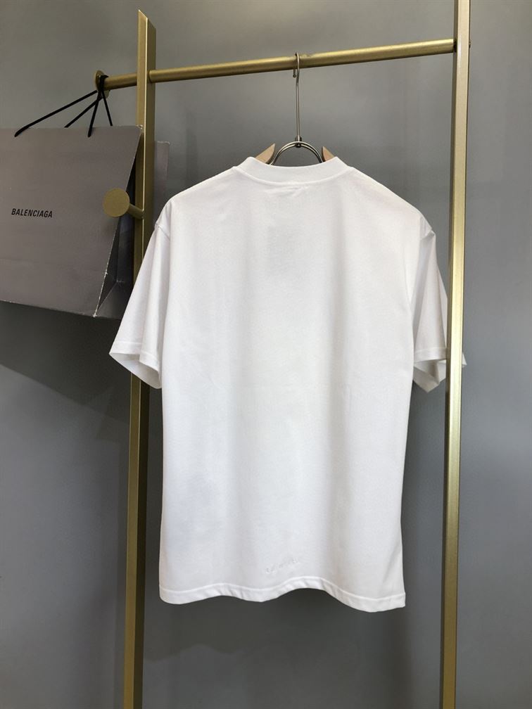 BALENCIAGA MEN'S THE SIMPSONS TM 20TH TELEVISION T-SHIRT OVERSIZED IN WHITE - BAS005
