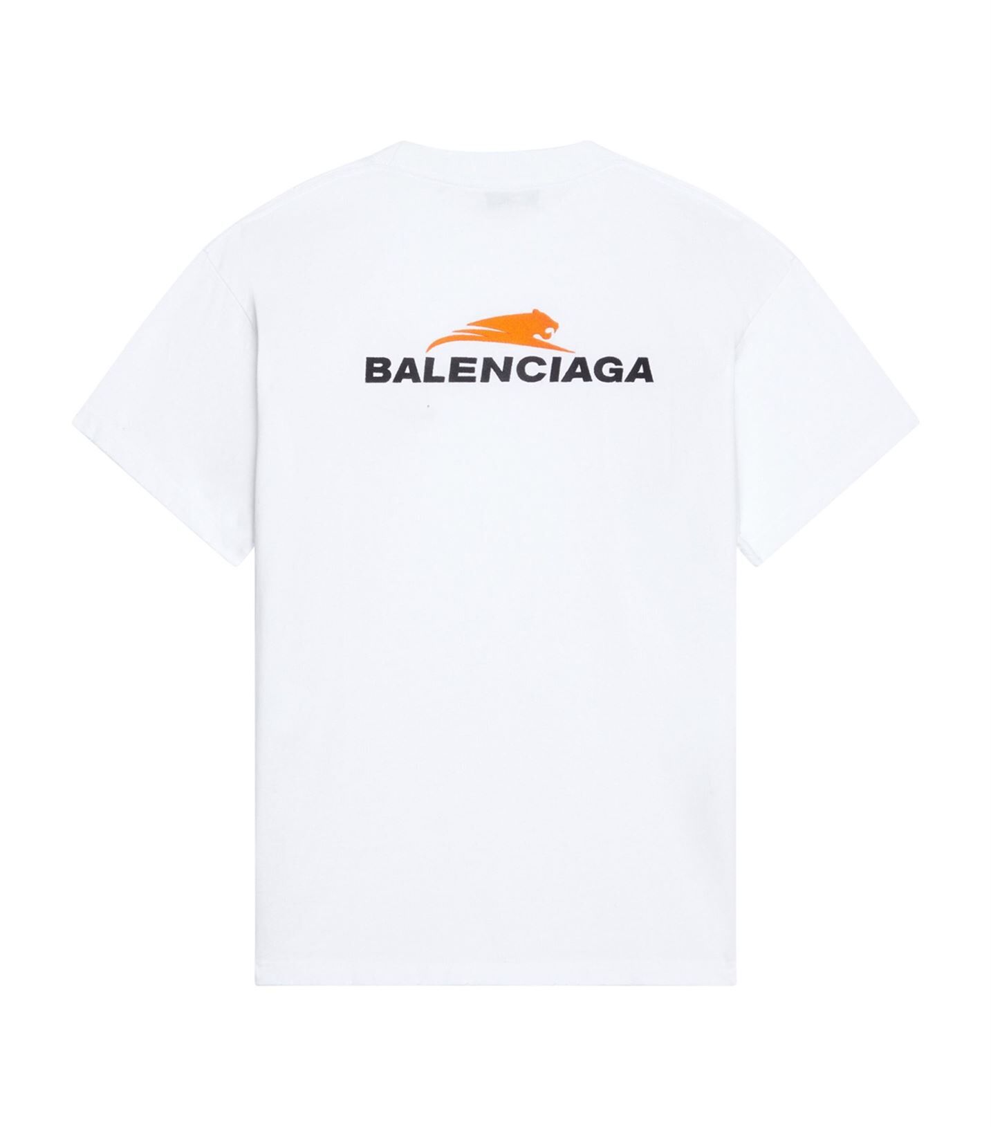 BALENCIAGA MEN'S YEAR OF THE TIGER T-SHIRT MEDIUM FIT IN WHITE - BAS001
