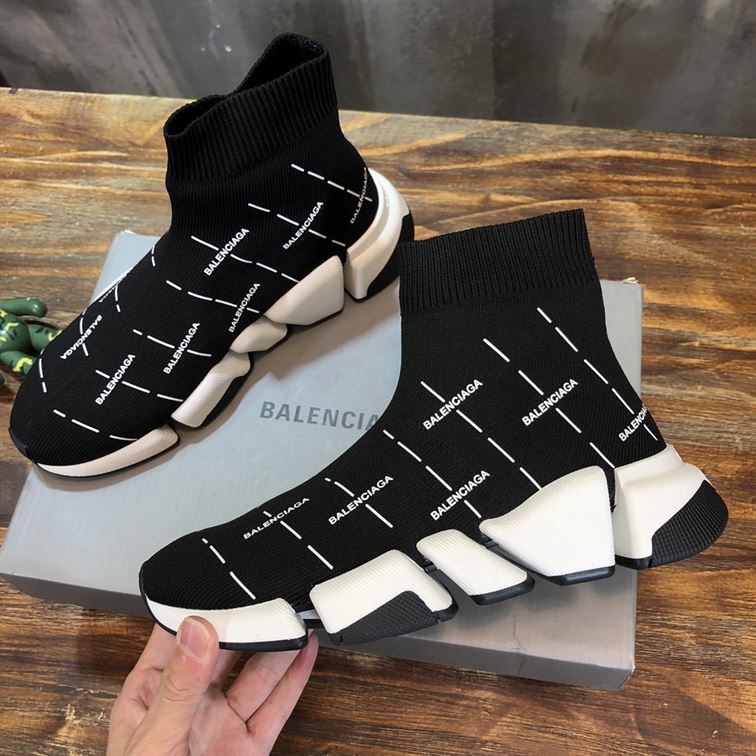 BALENCIAGA SPEED 2.0 LOGO-PRINT SNEAKERS - BLA048
