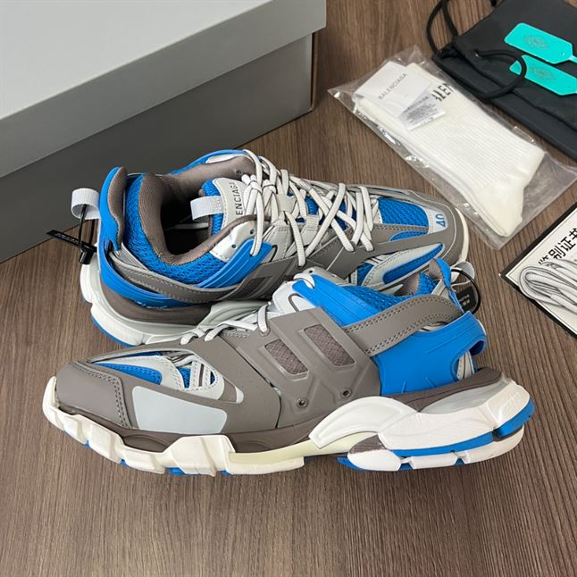 BALENCIAGA TRACK SNEAKER IN BLUE BROWN - BLA089
