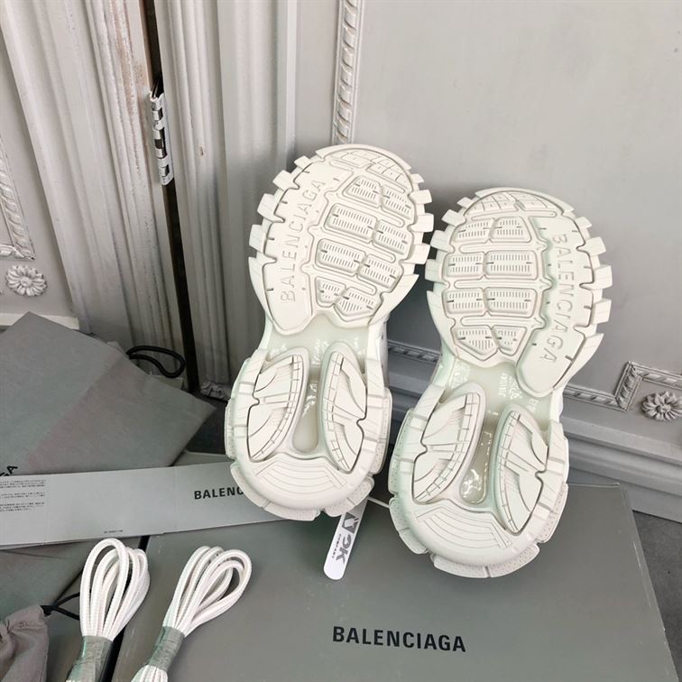BALENCIAGA TRACK TRAINER SNEAKERS IN WHITE - BLA030