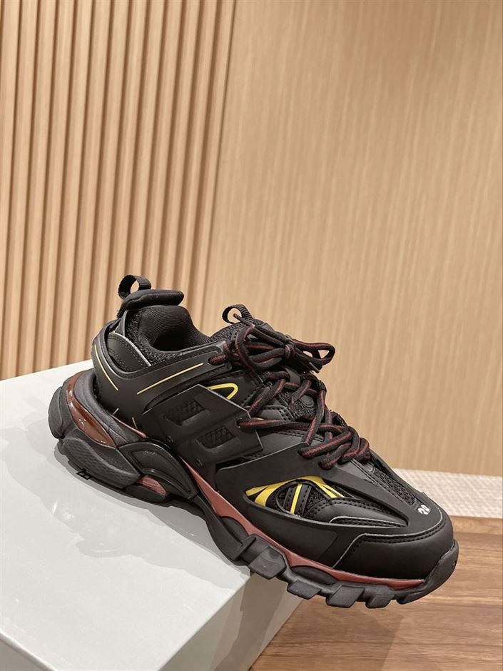 BALENCIAGA TRACK TRAINERS BLACK YELLOW - BLA066