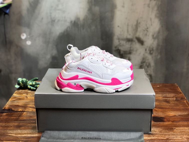 BALENCIAGA TRIPLE S 1.0 IN WHITE AND PINK - BLA023