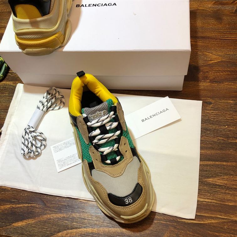 BALENCIAGA TRIPLE S TRAINER YELLOW GREEN - BLA029