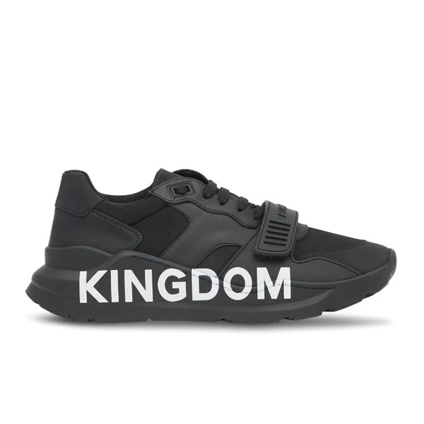 BURBERRY BLACK KINGDOM PRINT SNEAKERS - BBR030