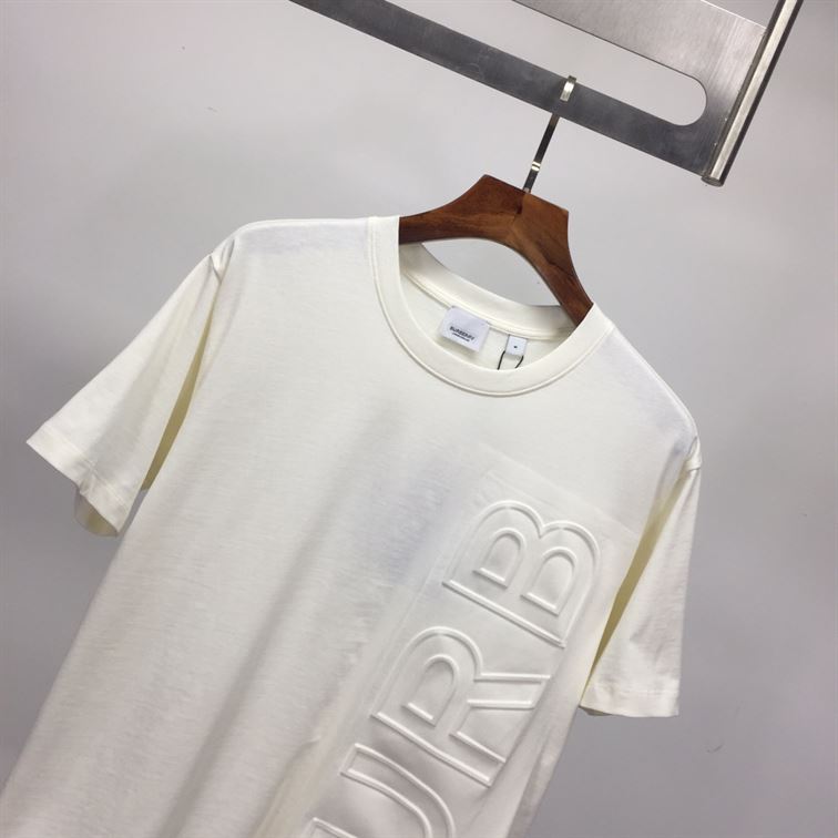 BURBERRY EMBOSSED LOGO COTTON OVERSIZED T-SHIRT - BRS024