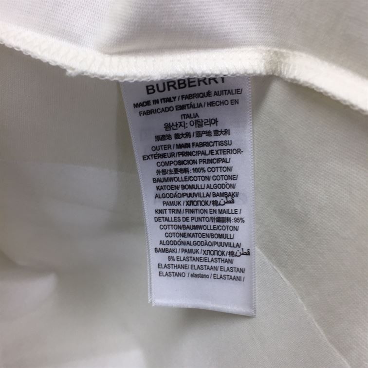 BURBERRY EMBOSSED LOGO COTTON OVERSIZED T-SHIRT - BRS024