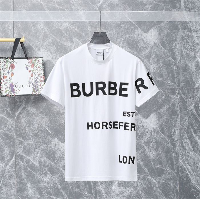 BURBERRY HORSEFERRY PRINT COTTON OVERSIZED T-SHIRT - BRS002