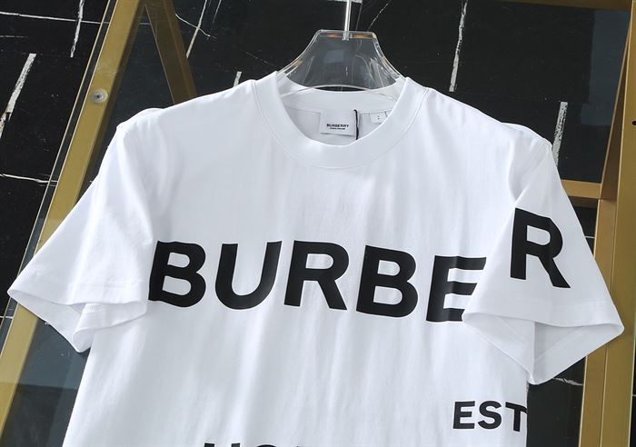 BURBERRY HORSEFERRY PRINT COTTON OVERSIZED T-SHIRT - BRS002