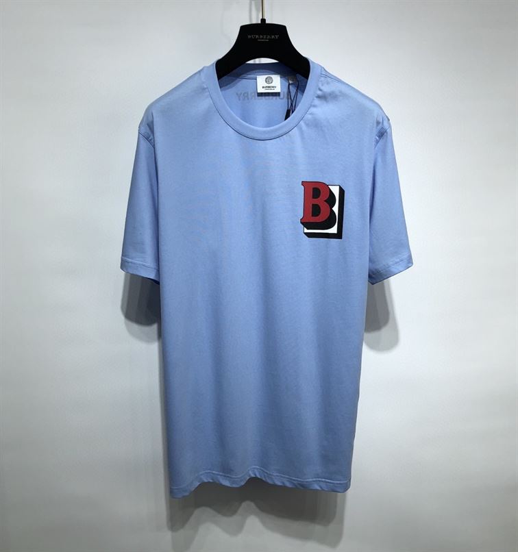 BURBERRY LETTER GRAPHIC COTTON OVERSIZED T-SHIRT - BRS020