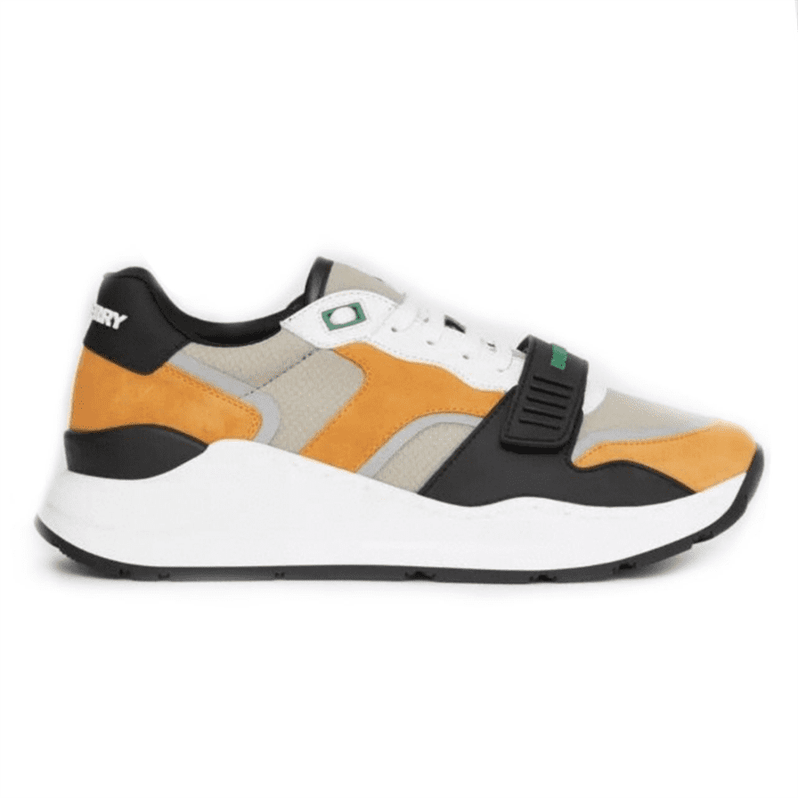 BURBERRY LOGO-STRAP LOW-TOP SNEAKERS - BBR025