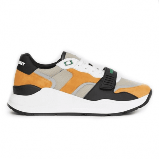 BURBERRY LOGO-STRAP LOW-TOP SNEAKERS - BBR025