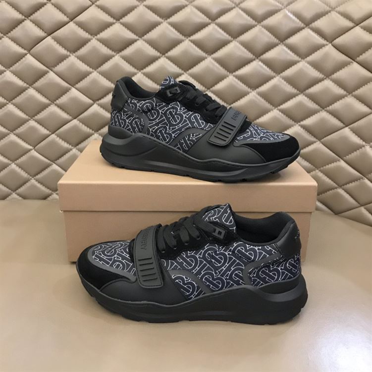 BURBERRY MONOGRAM PRINT NYLON SNEAKERS - BBR002