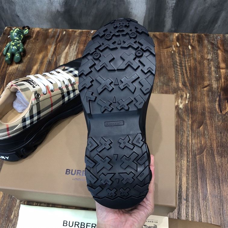 BURBERRY VINTAGE CHECK COTTON ARTHUR SNEAKERS - BBR028