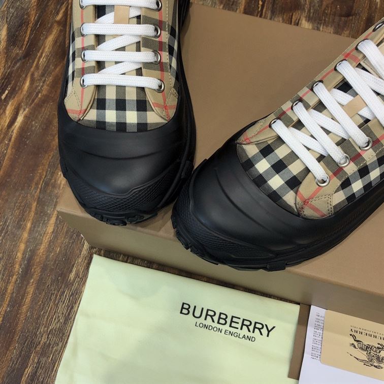 BURBERRY VINTAGE CHECK COTTON ARTHUR SNEAKERS - BBR028