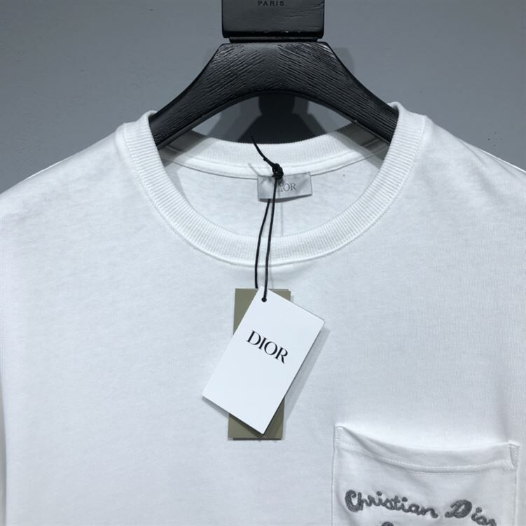 CHRISTIAN DIOR ATELIER' T-SHIRT RELAXED FIT WHITE COTTON JERSEY - DOT023