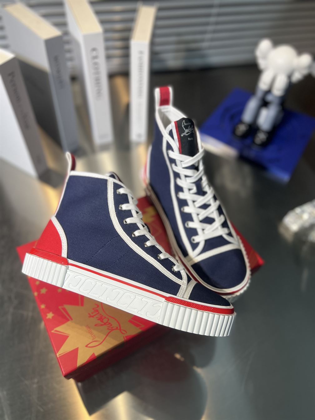 CHRISTIAN LOUBOUTIN PEDRO JUNIOR HIGH-TOP SNEAKERS - CLS027