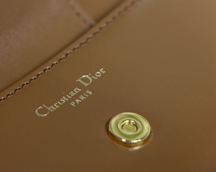 DIOR AUTHENTICATED AVENUE HANDBAG LEATHER BROWN