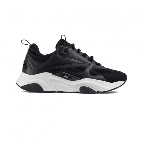 DIOR B22 SNEAKERS BLACK TECHNICAL MESH AND CALFSKIN - DO004