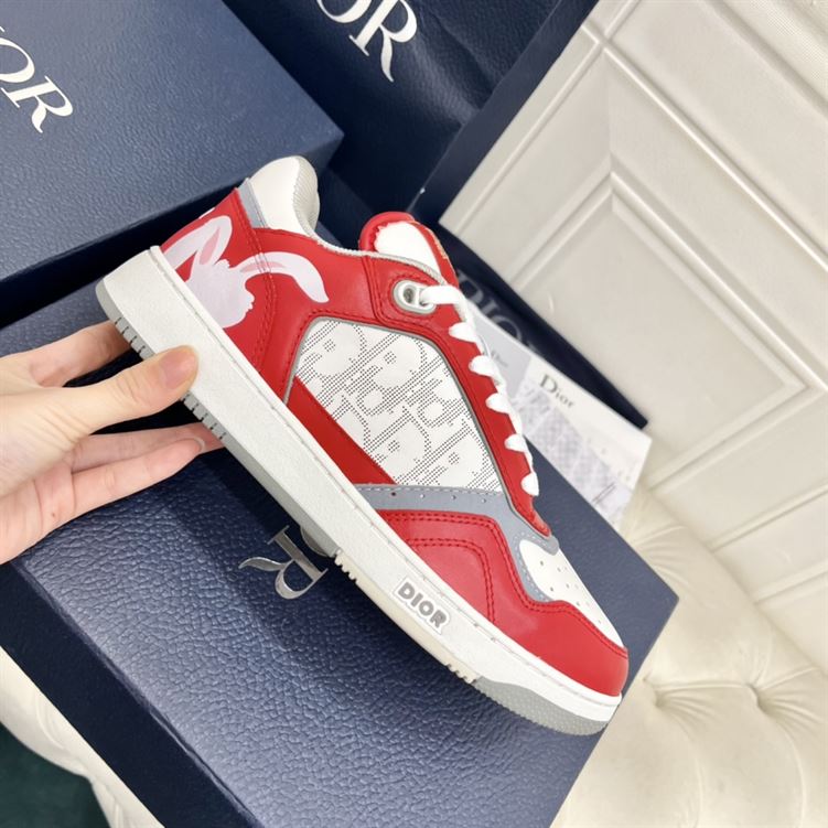 DIOR B27 LOW TOP IN RED - DO138