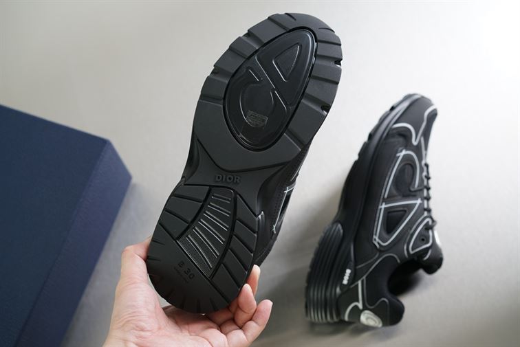 DIOR B30 SNEAKER BLACK MESH AND TECHNICAL FABRIC - DO074