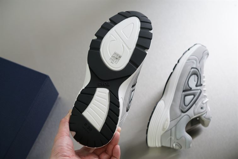 DIOR B30 SNEAKER GRAY MESH AND TECHNICAL FABRIC - DO073