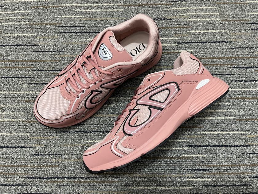 DIOR B30 SNEAKER PINK MESH AND TECHNICAL FABRIC - DO108