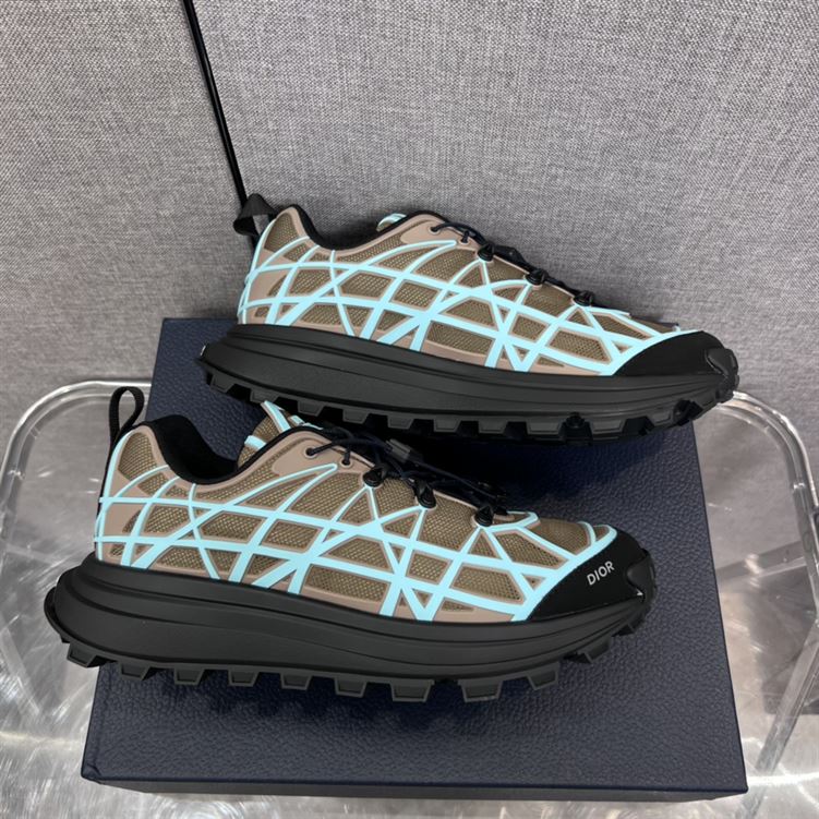DIOR B31 RUNNER SNEAKER KHAKI TEAL - DO097