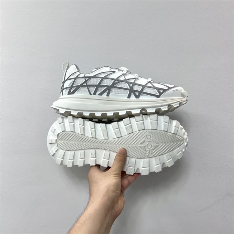 DIOR B31 RUNNER SNEAKER WHITE GREY - DO098