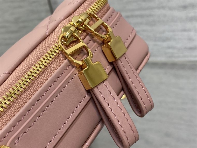 DIOR CARO BOX BAG ROSE DES VENTS QUILTED