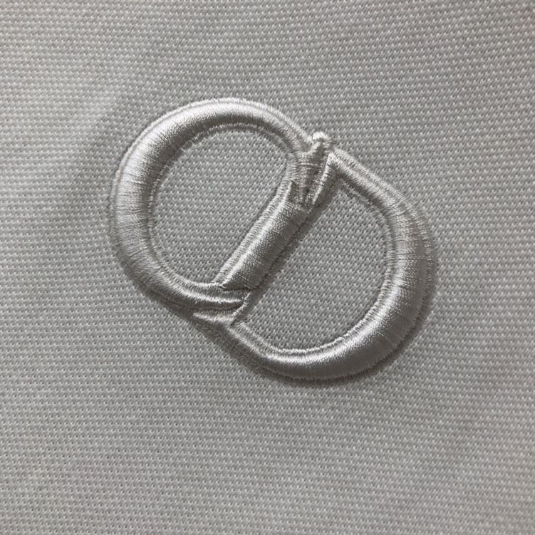 DIOR CD ICON POLO SHIRT WHITE COTTON PIQUÃ‰ - DOT025