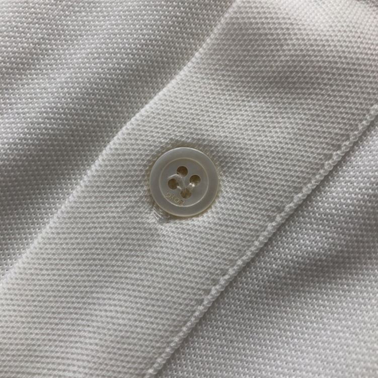 DIOR CD ICON POLO SHIRT WHITE COTTON PIQUÃ‰ - DOT025
