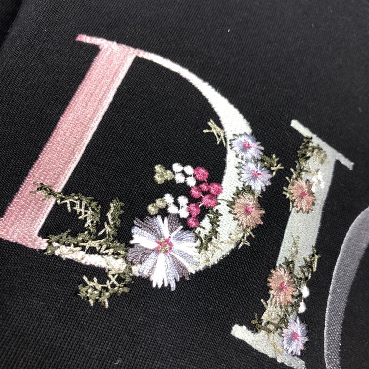 DIOR FLOWER LOGO T-SHIRT - DOT004