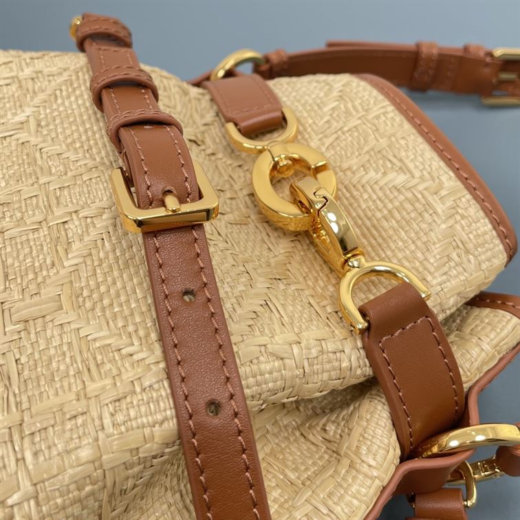 DIOR MEDIUM C EST DIOR BAG NATURAL CANNAGE RAFFIA