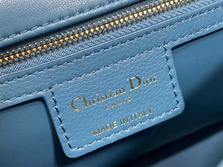 DIOR MEDIUM DIOR CARO BAG ROYAL BLUE SUPPLE CANNAGE CALFSKIN