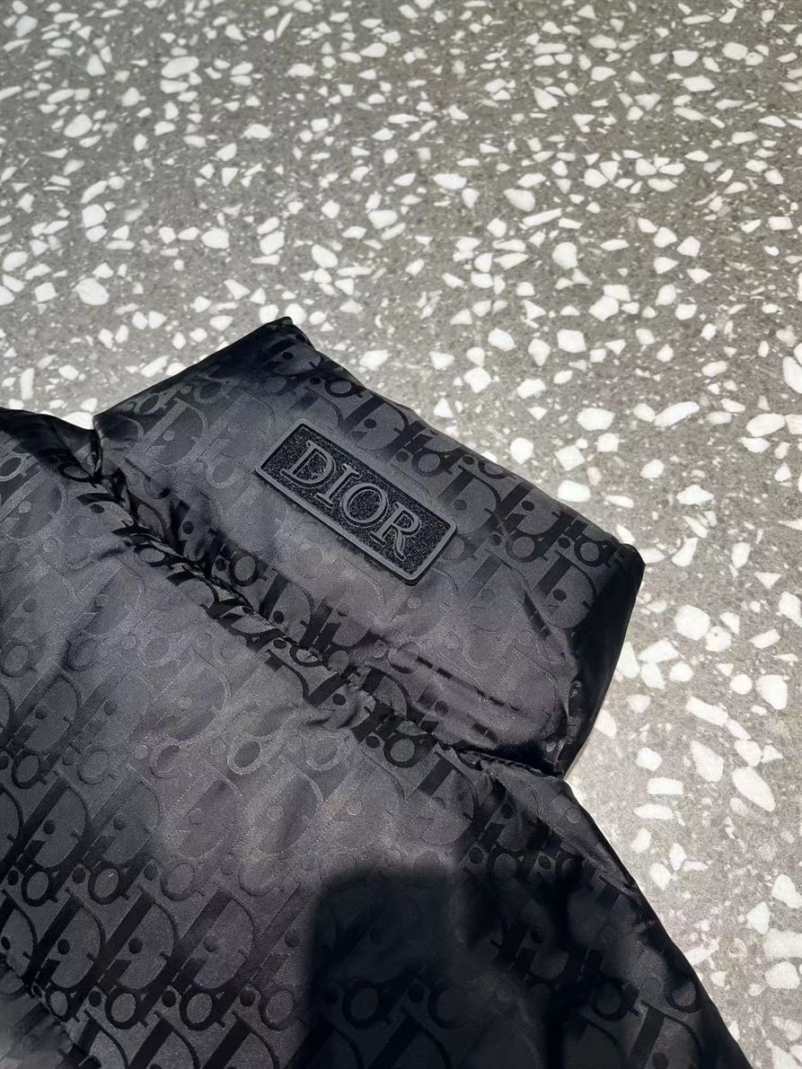 DIOR OBLIQUE SLEEVELESS DOWN JACKET - DRC012